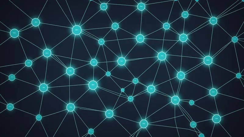 New hire navigating a knowledge graph path with key experts highlighted